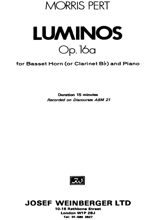 Luminos Op.16a - Preface