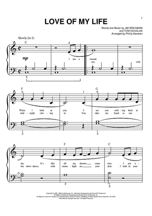 Love Of My Life Sheet Music (Piano)