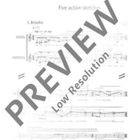 Five action sketches - Score and Parts