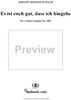Es ist euch gut, dass ich hingehe - No. 1 from Cantata No. 108 - BWV108