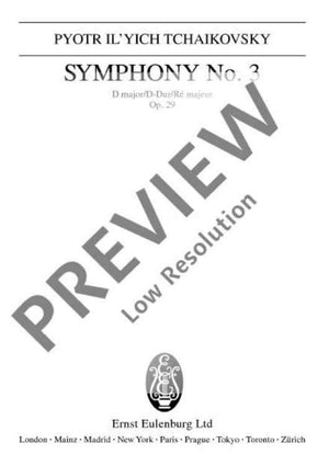 Symphony No. 3 D major in D major - Full Score