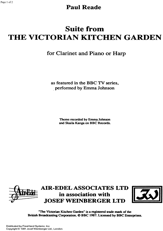 Suite from The Victorian Kitchen Garden - Preface