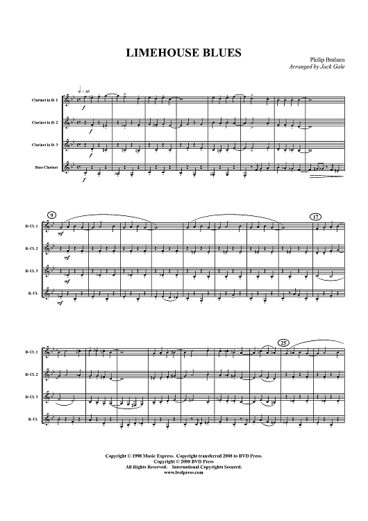 Limehouse Blues - Score
