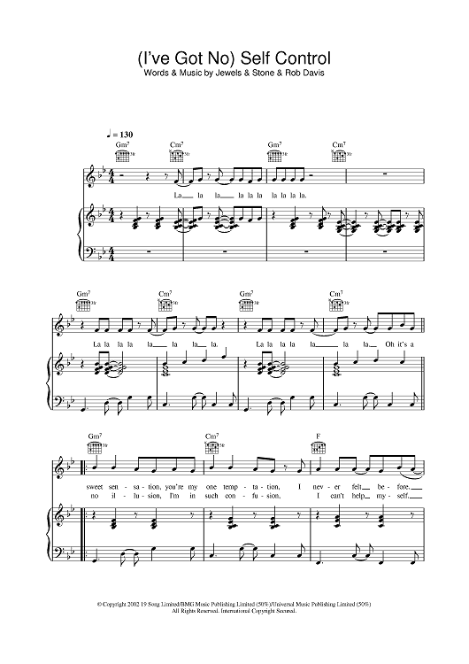 (I've Got No) Self Control