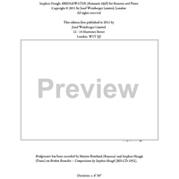 Bridgewater - Romantic Idyll - Piano Accompaniment