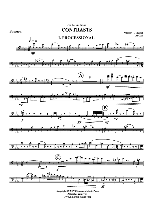 Contrasts - Bassoon