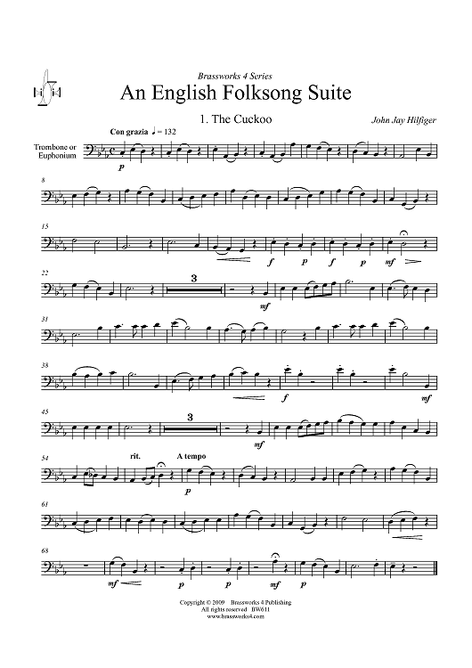 An English Folksong Suite - Trombone