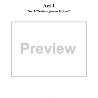 "Notte e giorno faticar", No. 1 from "Don Giovanni", Act 1, K527 - Full Score