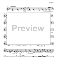 Sometimes I Feel Like a Motherless Child - Part 2 Flute, Oboe or Violin