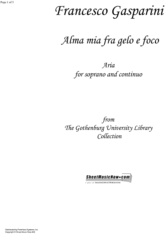 Alma mia fra gelo e foco