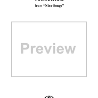 Abschied - No. 3 from "Nine Songs" Op. 69