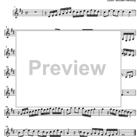 Three Part Sinfonia No. 1 BWV 787 C Major - B-flat Clarinet 2