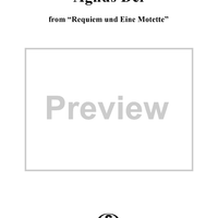 Requiem und Eine Motette, vol.11, Agnus Dei