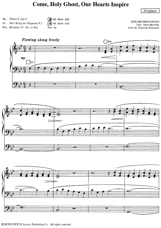 Come, Holy Ghost, Our Heats Inspire