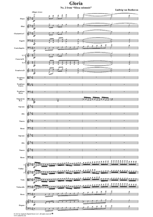 Missa Solemnis, No. 2: Gloria - Full Score