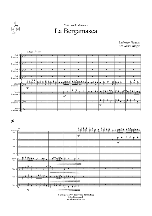 La Bergamasca - Score