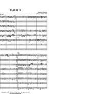 Psalm 19 - Score