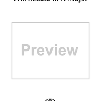 Trio Sonata in A major, op. 1, no. 3