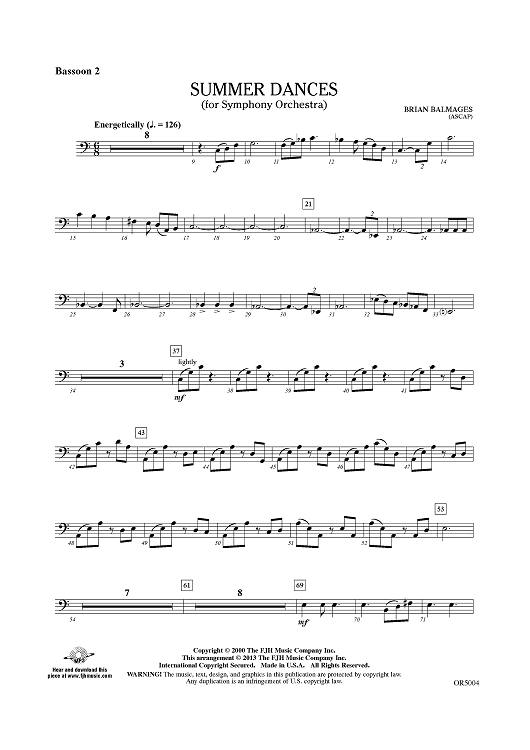Summer Dances - Bassoon 2