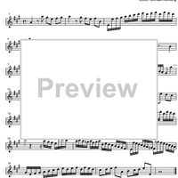 Three Part Sinfonia No. 1 BWV 787 C Major - E-flat Baritone Saxophone
