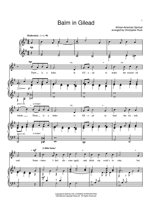 There Is A Balm In Gilead