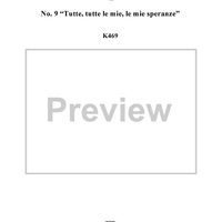 "Tutte, tutte le mie, le mie speranze", No. 9 from "Davidde Penitente", K469 - Full Score