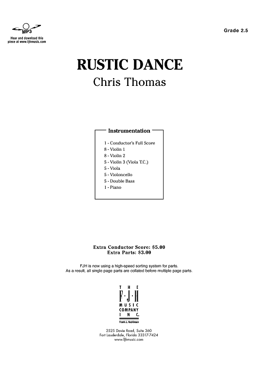 Rustic Dance - Score