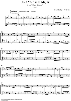 Duo Galant in D major, Op. 5, No. 6