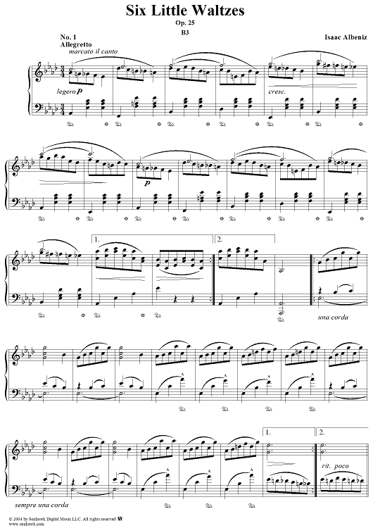 Six Little Waltzes, Op. 25