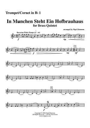 In München Steht Ein Hofbrauhaus - Trumpet 1