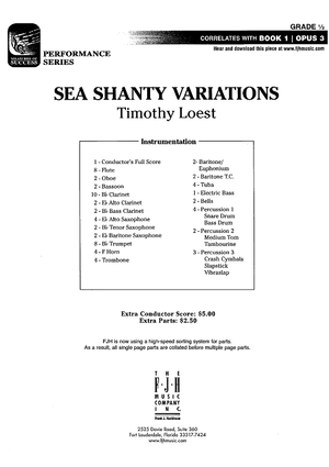 Sea Shanty Varitions - Score Cover