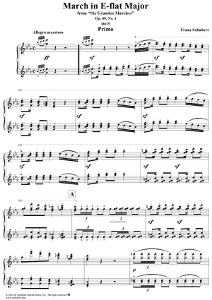 March in E-flat Major, No. 1 from "Six Grandes Marches", Op. 40