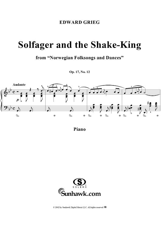 Norwegian Folksongs and Dances Op.17 No.12, Solfager and the Snake-King