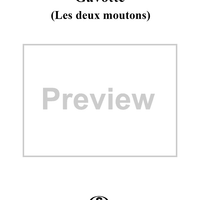 Gavotte (Les deux moutons)