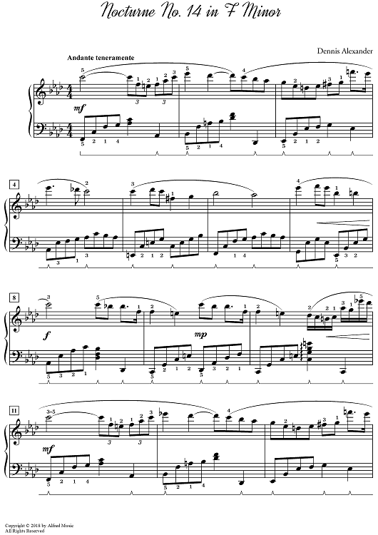 Nocturne No. 14 in F Minor
