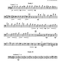 Two Studies from "20 Studies for Guitar" - Trombone 2