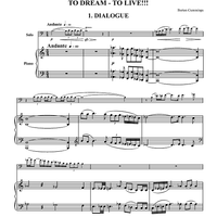 To Speak - To Dance - To Dream - To Live! - Piano Score