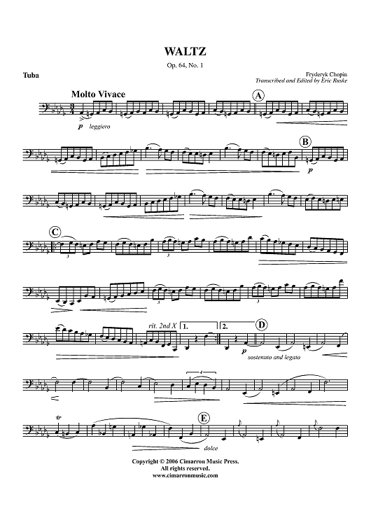 Waltz, Op. 64, No. 1 - Tuba