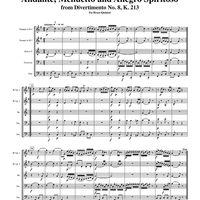 Andante, Menuetto and Allegro Spiritoso - Score