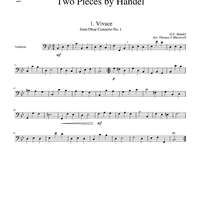 Two Pieces by Handel - Trombone