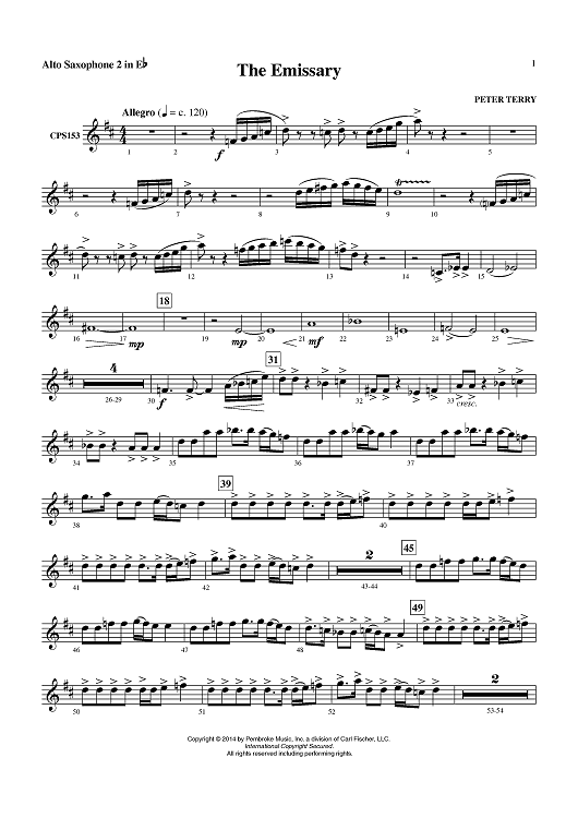 The Emissary - Alto Saxophone 2