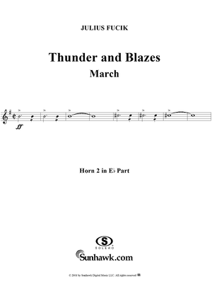 Thunder and Blazes March (Entry of the Gladiators) - E-flat Horn 2