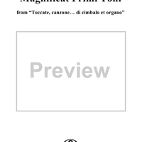 Magnificat Primi Toni, No. 23 from "Toccate, canzone ... di cimbalo et organo", Vol. II