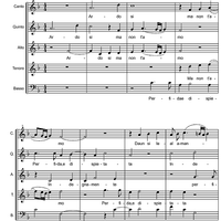 Ardo si ma non t'amo - Score