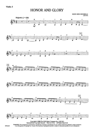Honor and Glory - Violin 3 (Viola T.C.)