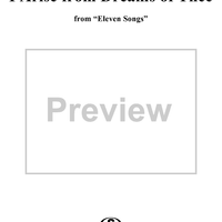 I arise from dreams of Thee - from "Eleven Songs" Op. 26