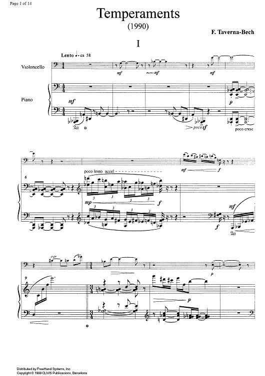 Temperaments - Score