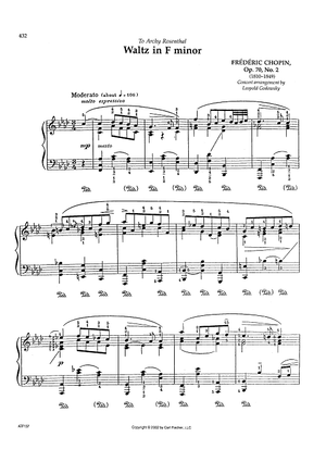 Waltz in F minor - Op. 70, No. 2