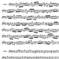 Sonata No. 3 b minor From Halle HWV 367b - Bass