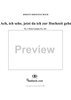 Ach, ich sehe, jetzt da ich zur Hochzeit gehe - No. 1 from Cantata No. 162 - BWV162